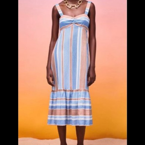 Zara Linen Blend Dress - Picture 5 of 5